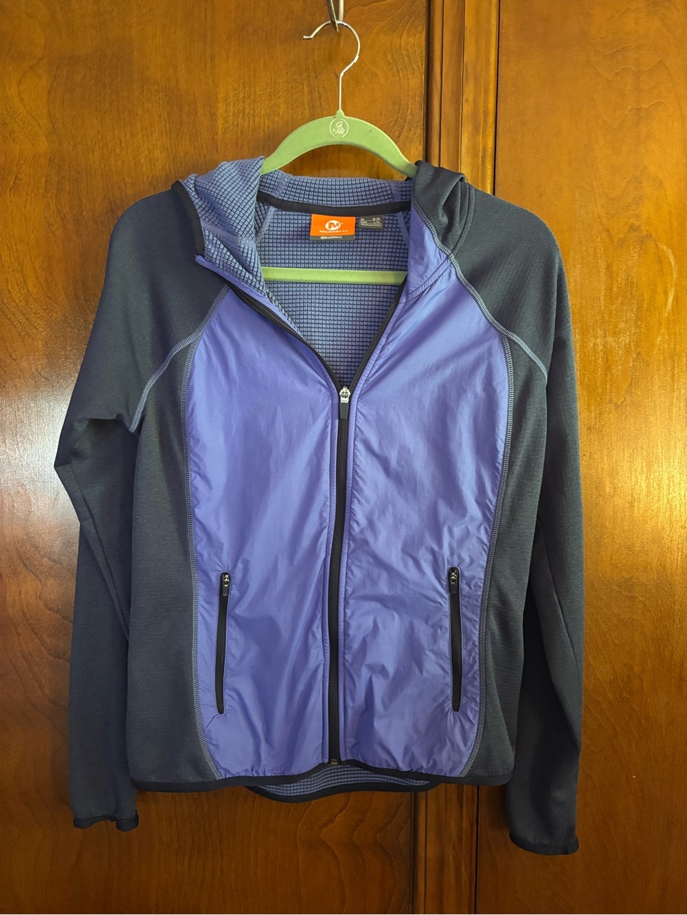 Merrell Blue Purple and Gray Hooded Jacket size M